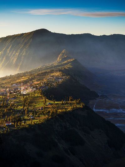 Curvature of seruni sunrise point, bromo mountain