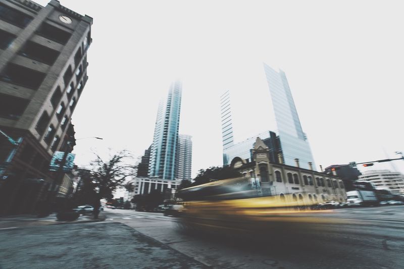 Modern buildings in city