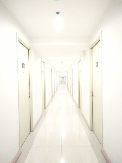 Interior of empty hallway