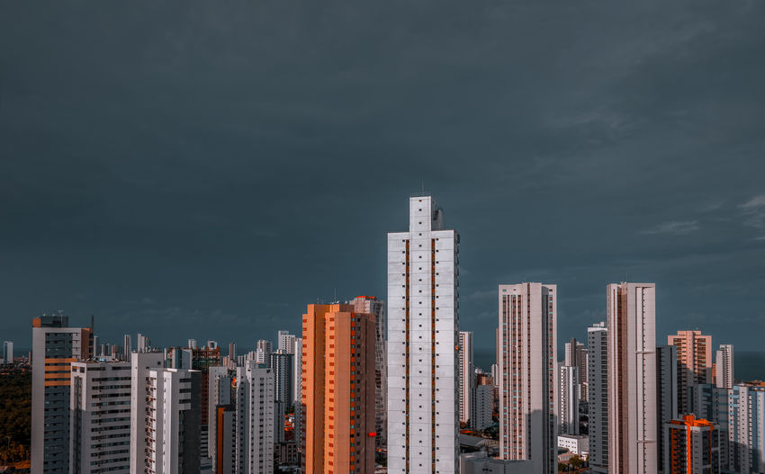 View from boa viagem residencial district in recife
