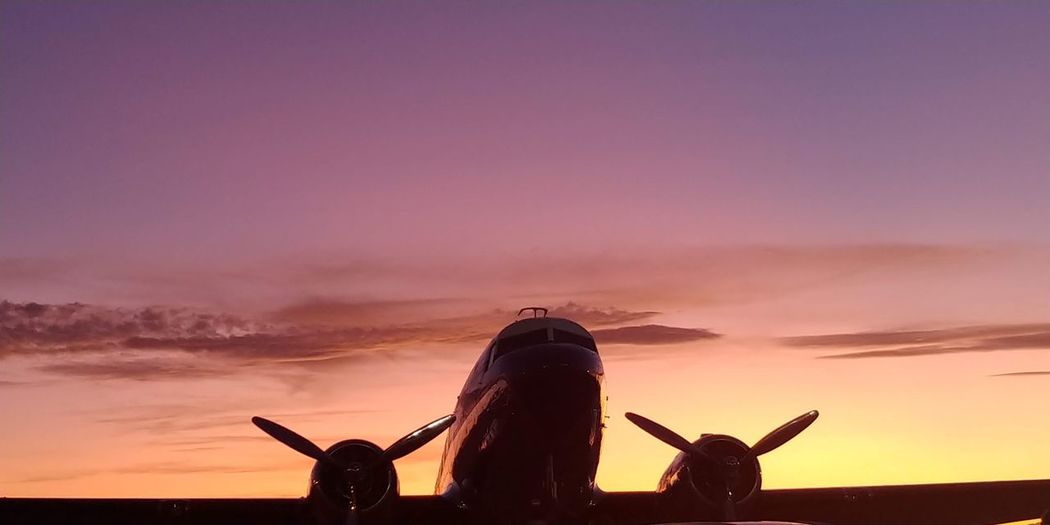A historic aircraft remains..humbly beneath the majestic sky