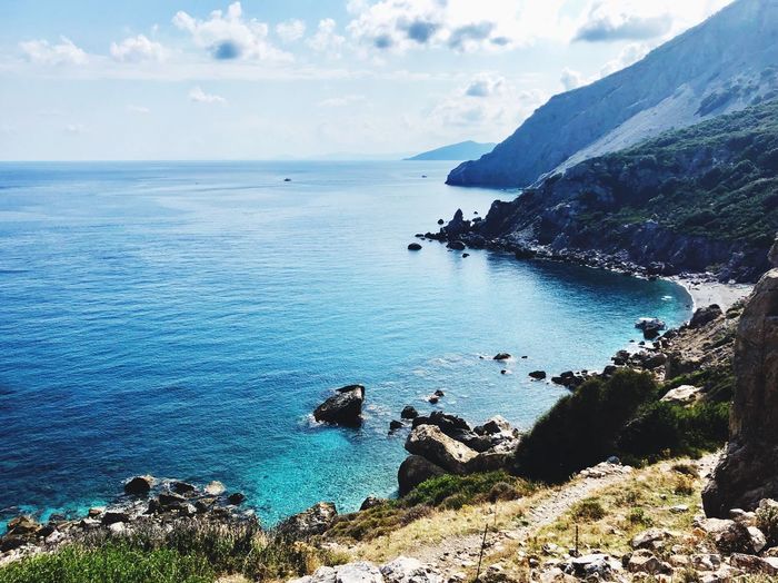 Scenic view of sea against sky