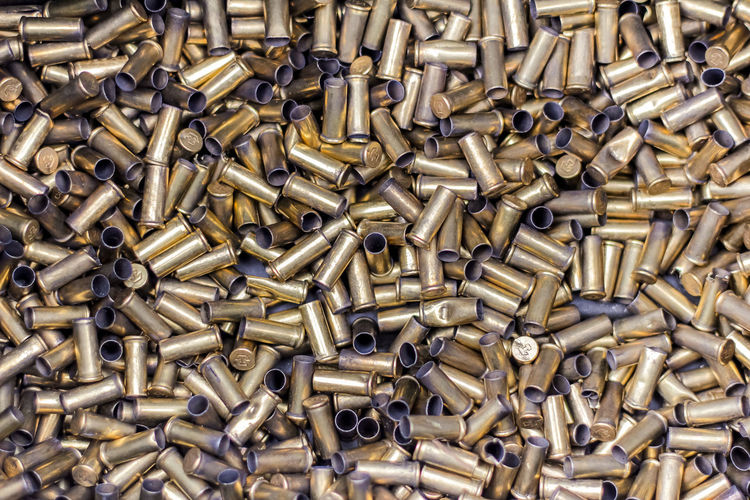 Full frame shot of bullets