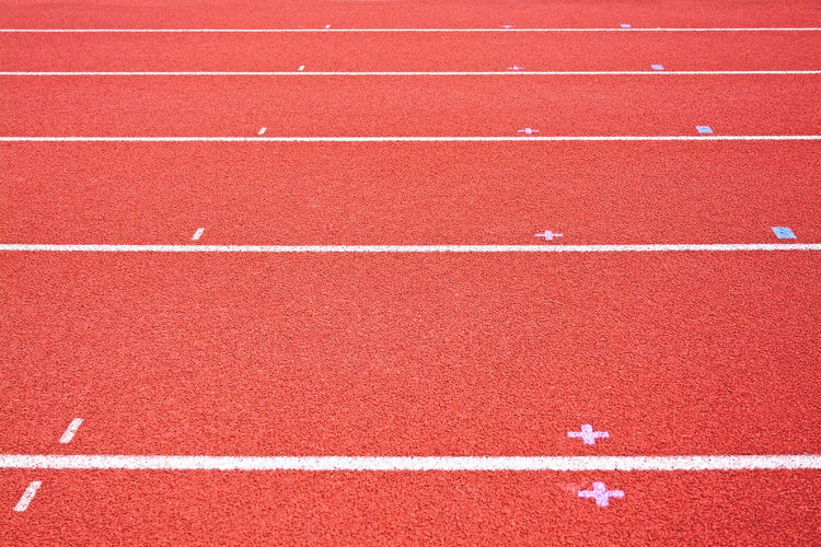 Full frame shot of running track
