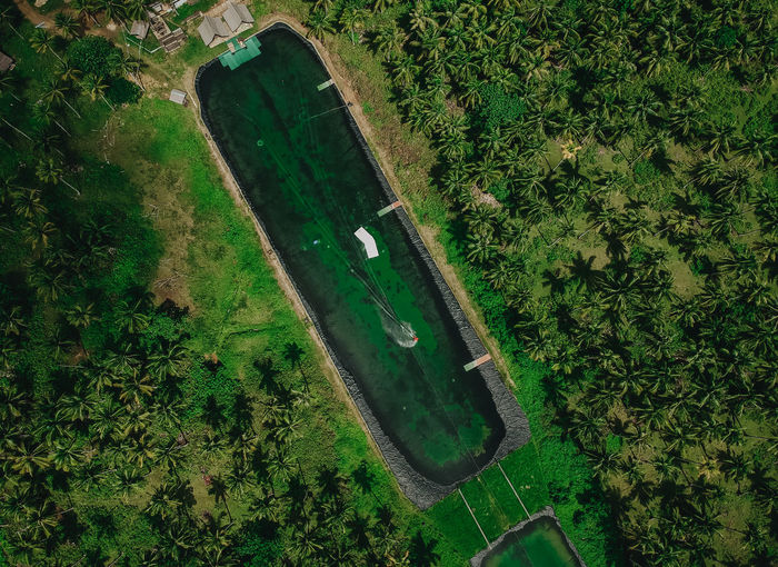 High angle view of landscape