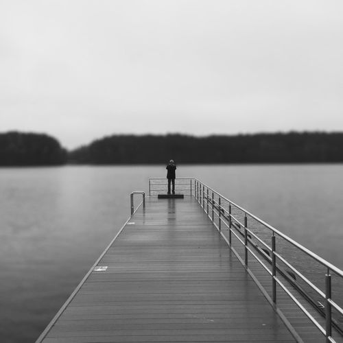 Pier on lake
