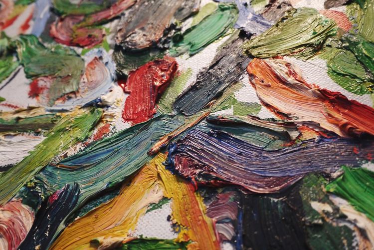 Full frame shot of paint on surface