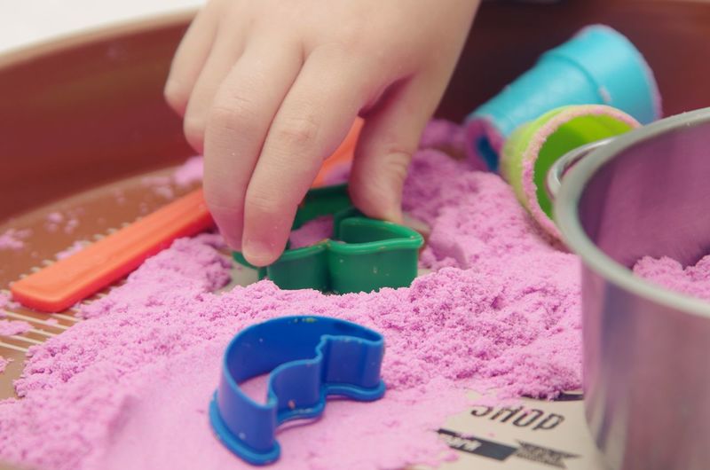 Close-up of baby hand