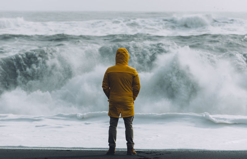 Man standing at beach
