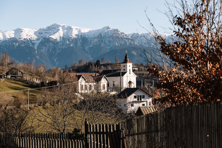 The church and the mountains