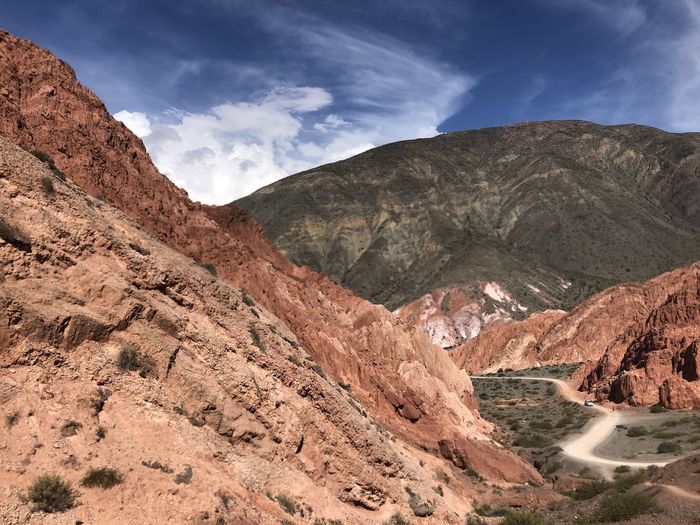 The stunning arid landscape in northern argentina. 