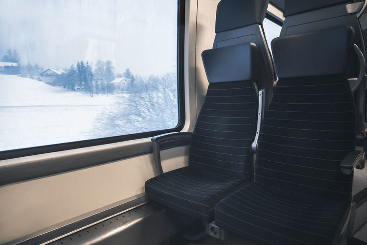 Interior of train