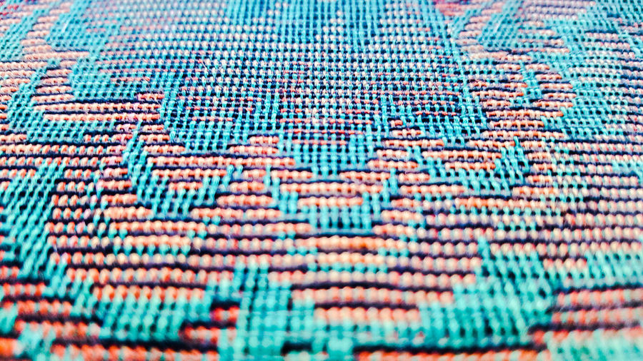 Full frame shot of designed mat