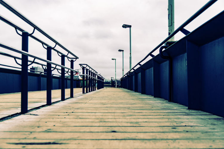 Footbridge at port of hamburg