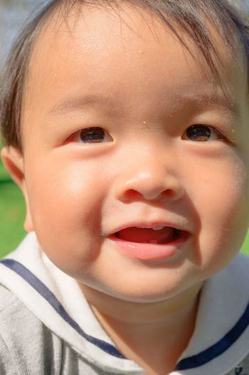 Portrait of cute baby girl