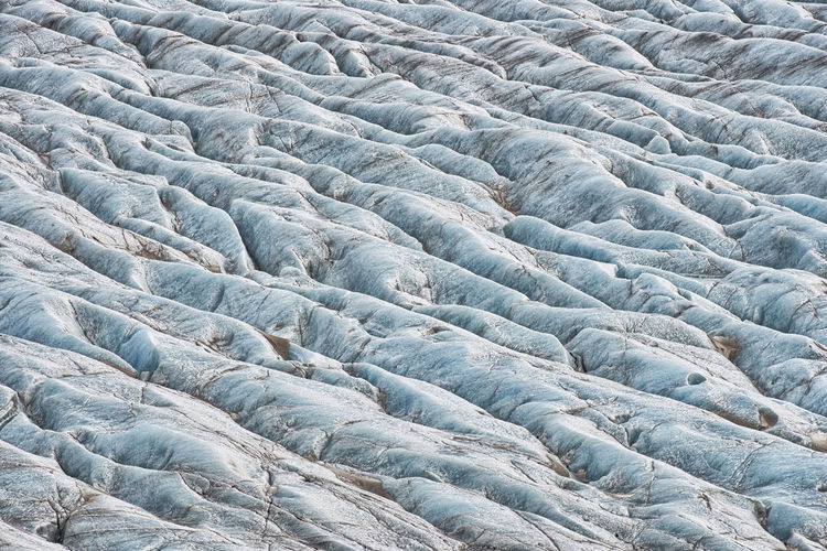 Full frame shot of frozen rock formations