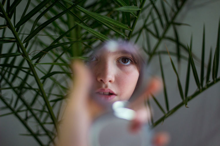 Close-up of young woman