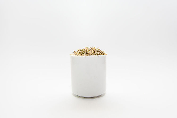 Close-up of potted plant on white background