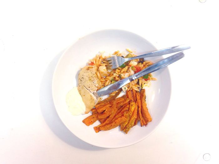 Close-up of food in plate