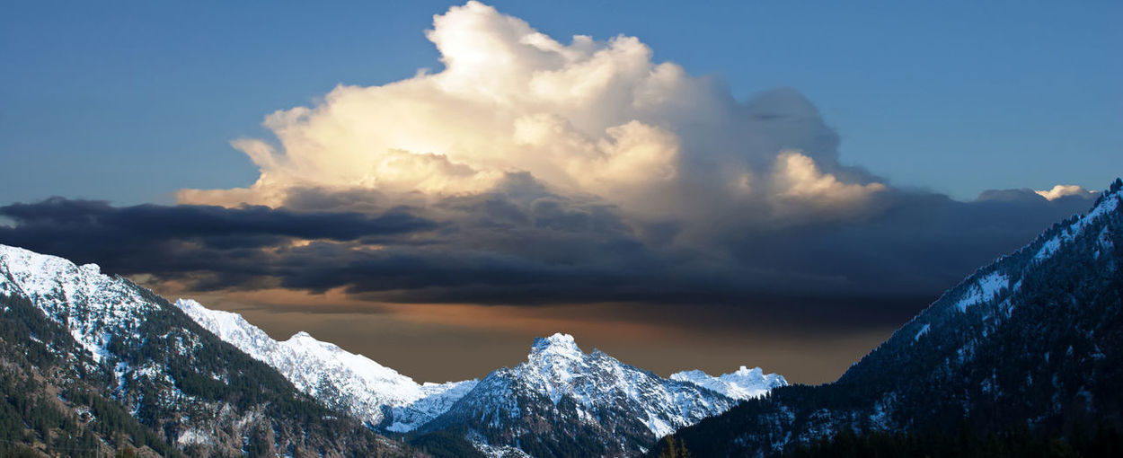 Panoramic view of allgäu alps against sky