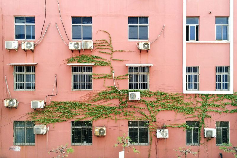 Air conditioners on the wall