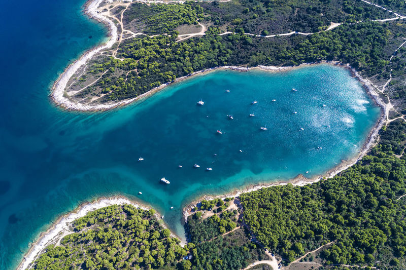 Aerial view of sea