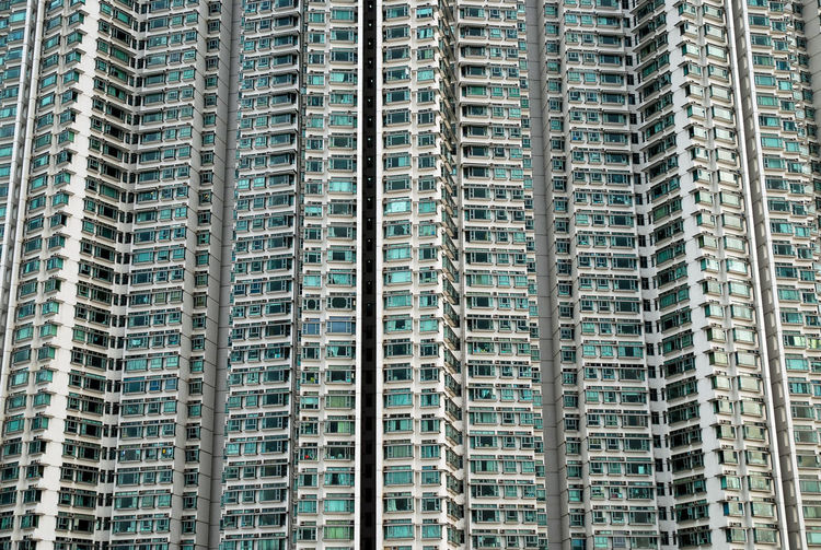 Full frame shot of modern building in city
