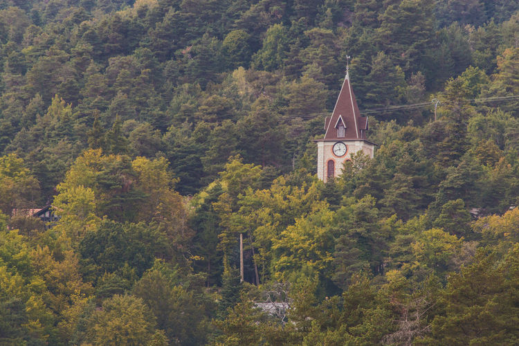 View of church with trees in background
