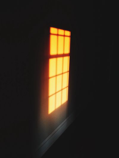 Illuminated light in darkroom