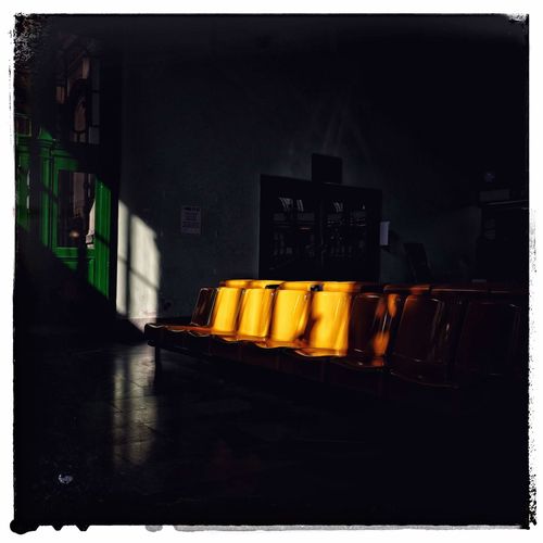 Stack of building at night