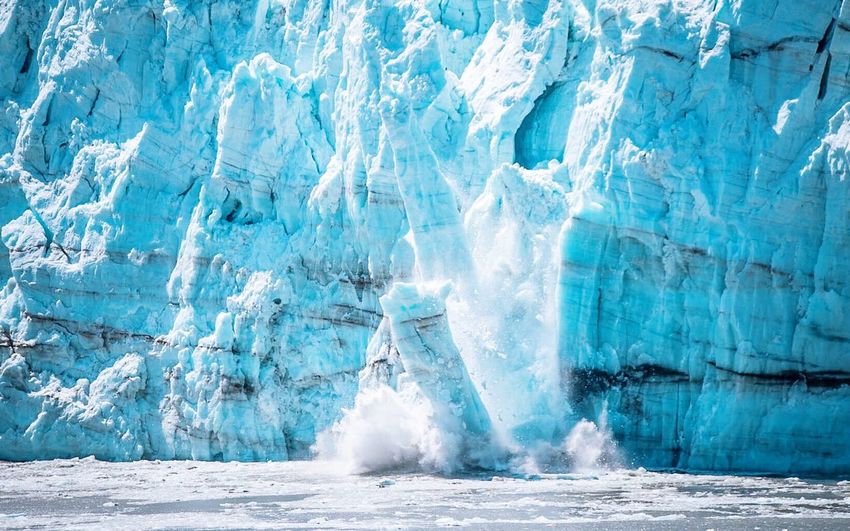 Icebergs at glacier bay national park