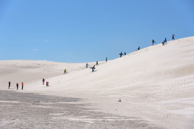 Group of people on beach