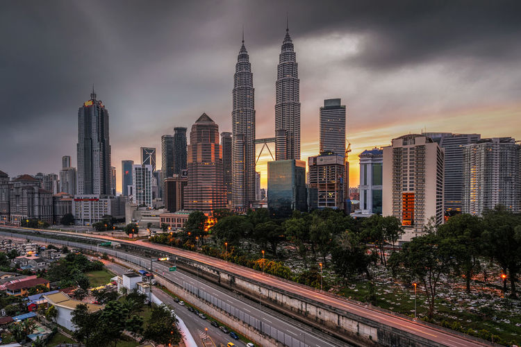 Petronas towers morning view