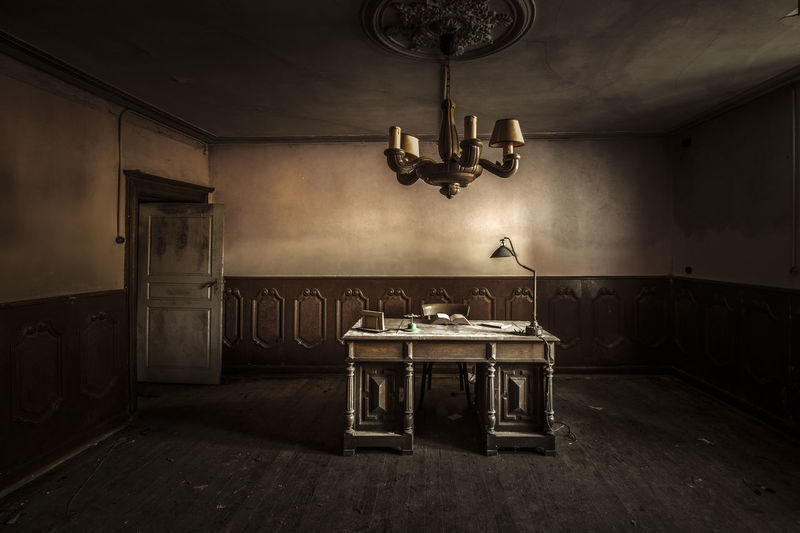 Room in abandoned house