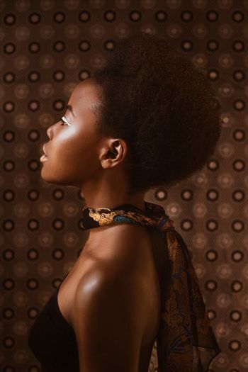 Studio Shot African Beauty Africanwoman Fashion Africa Fashion Model African Beautiful Woman Kenya
