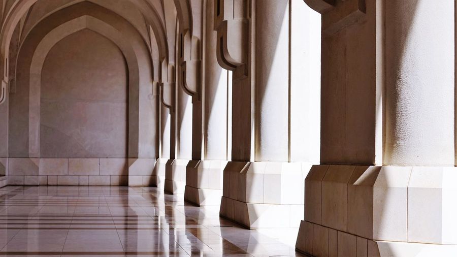 Marble colonnade