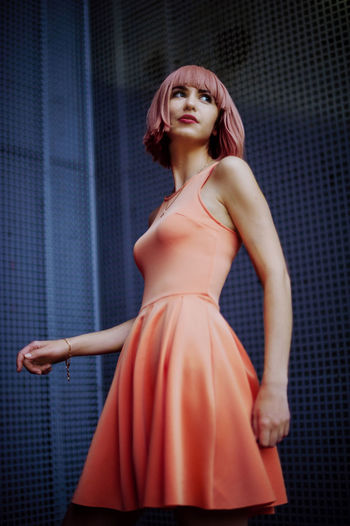 Beauty Beautiful Woman One Woman Only One Young Woman Only Day People One Person Salmon Colored Summer Streetphoto Person Colors Bright Fashion Only Women Outdoors Fresh on Market 2017 The Portraitist - 2017 EyeEm Awards