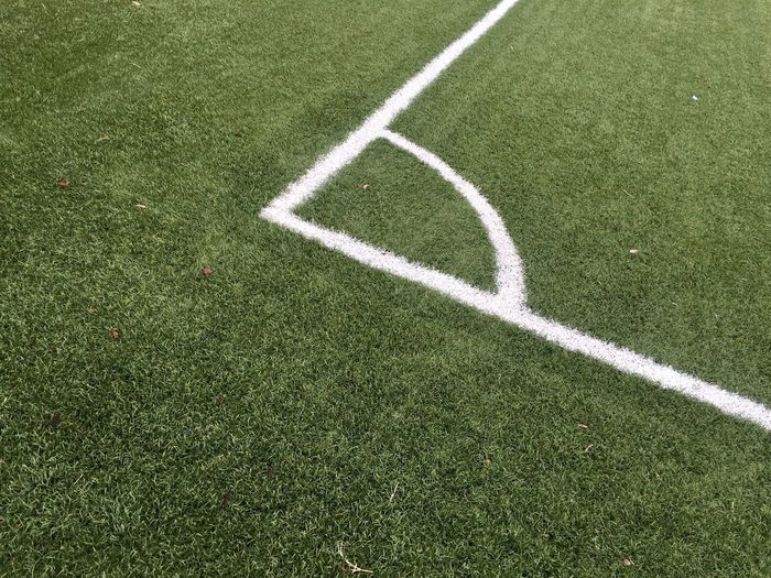 Full frame shot of soccer field