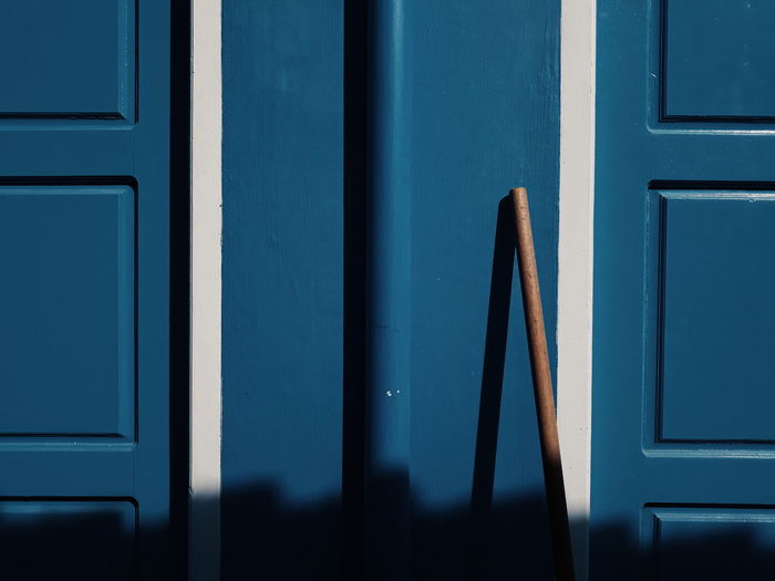 Close-up of closed door