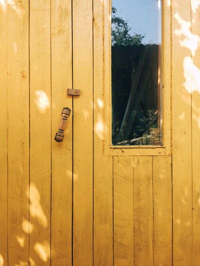 Close-up of door
