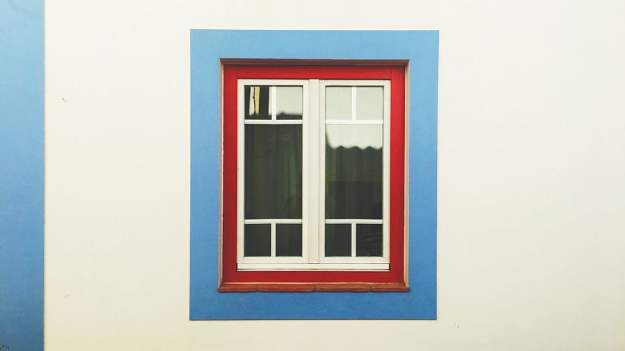 Close-up of window of house