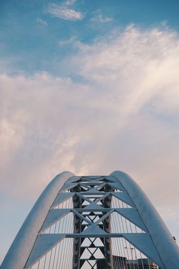 Low angle view of bridge against sky