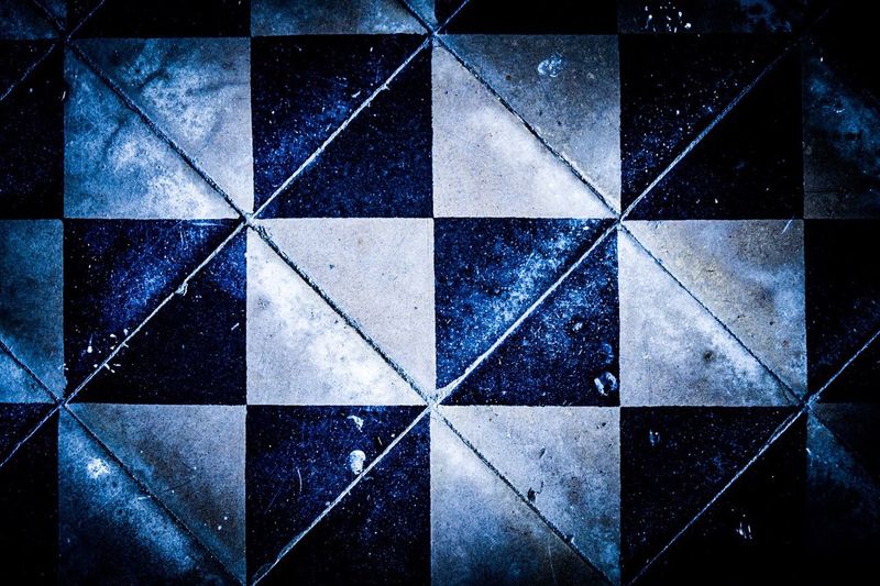 Full frame shot of tiled floor