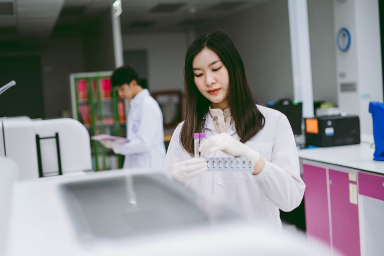 Woman working in a room