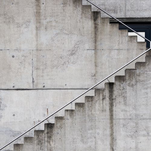 Exterior concrete stairs