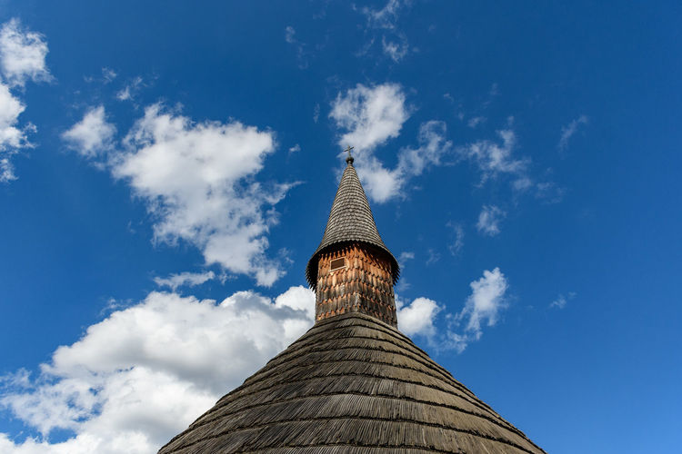 Wooden roof on old church in muta, slovenia