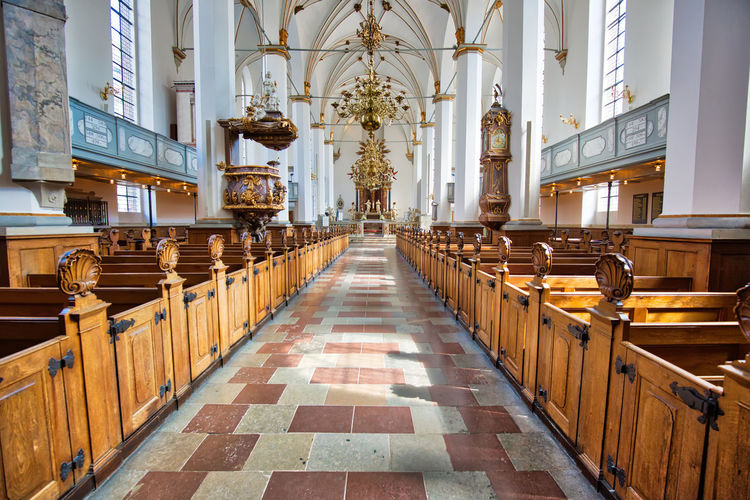 Interior of church