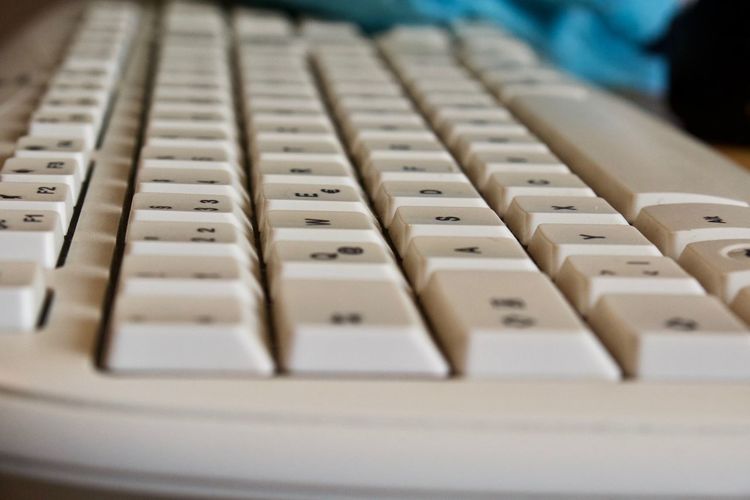 Close-up of computer keyboard