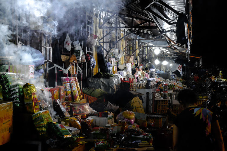 Crowd at night