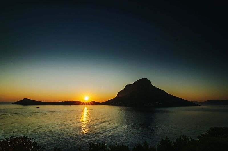 Sunset over sea